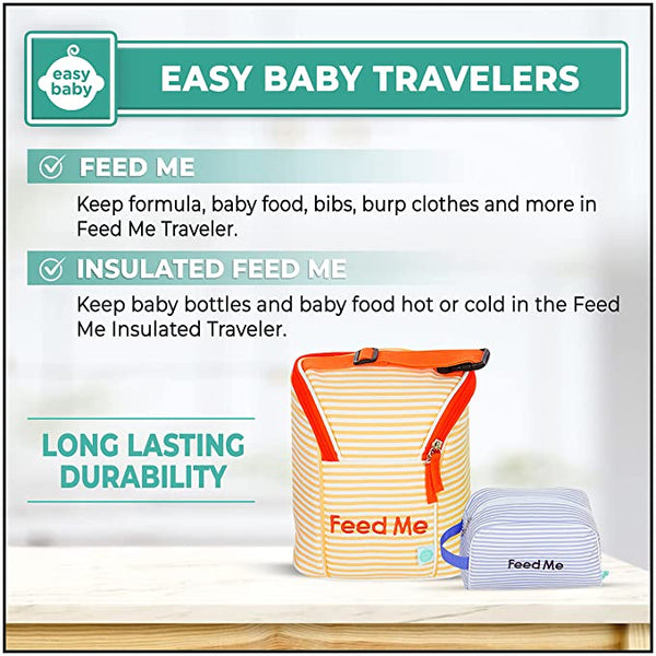 Easy Baby Travelers Seersucker Style Diaper Bag Organizer Pouches