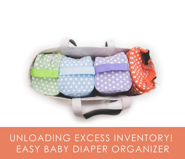 Baby Diaper Bag Organizer Pouches Set by Sugar Booger